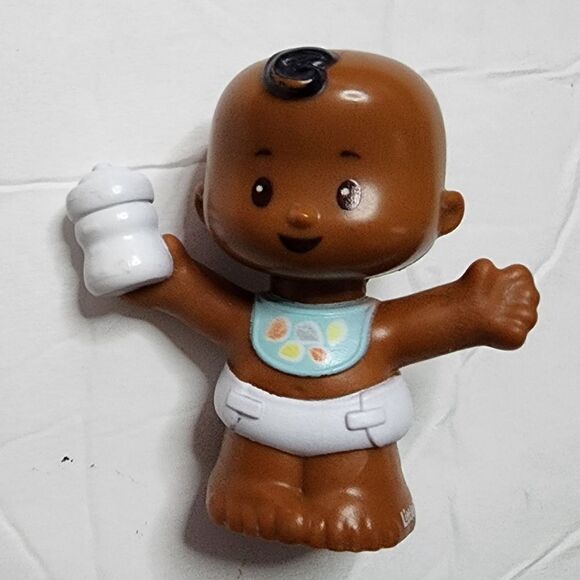Fisher Price Little People AFRICAN AMERICAN BABY BOY Toy - Picture 1 of 6